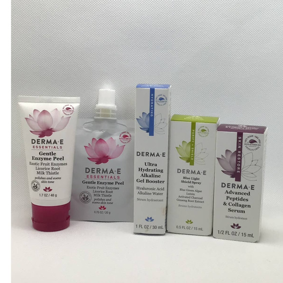 DERMA E ESSENTIALS SKINCARE KIT (BUNDLE OF 5) - Picture 1 of 6